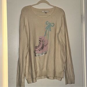 Lauren Conrad Ice Skate Long Sweater XL